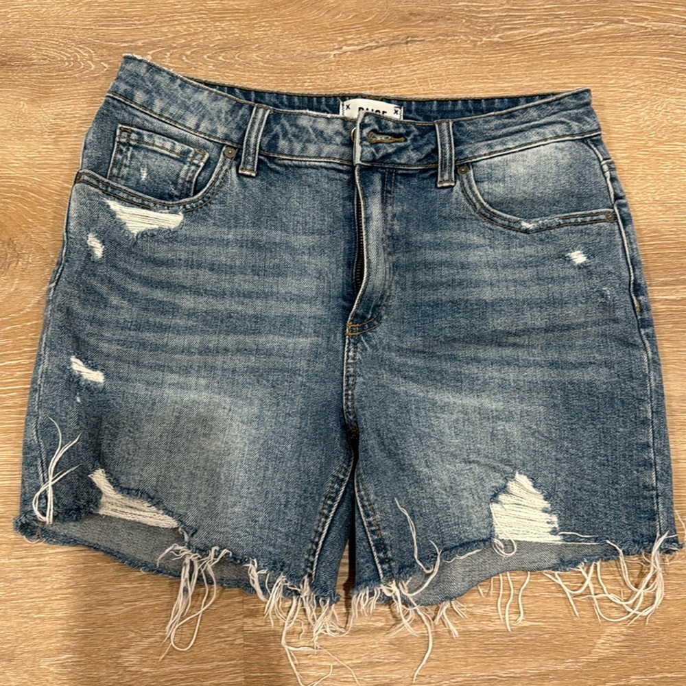 Paige Denim Frayed Cut Offs